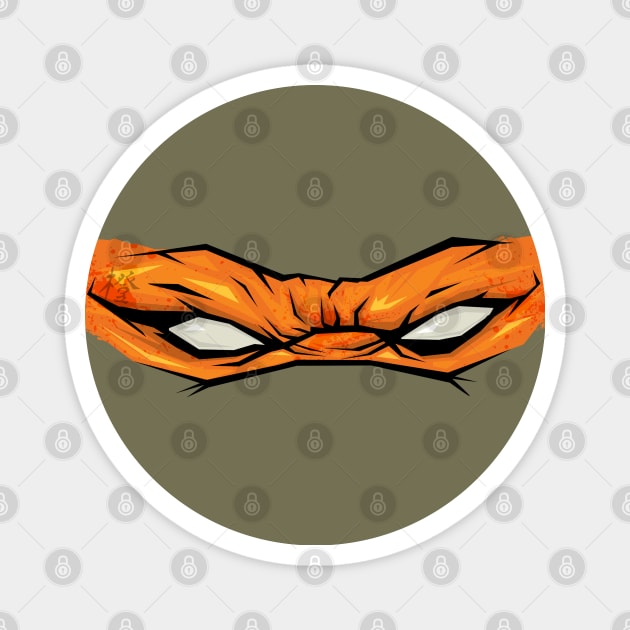 Angry Mikey mask ninja TMNT Magnet by ohlanol